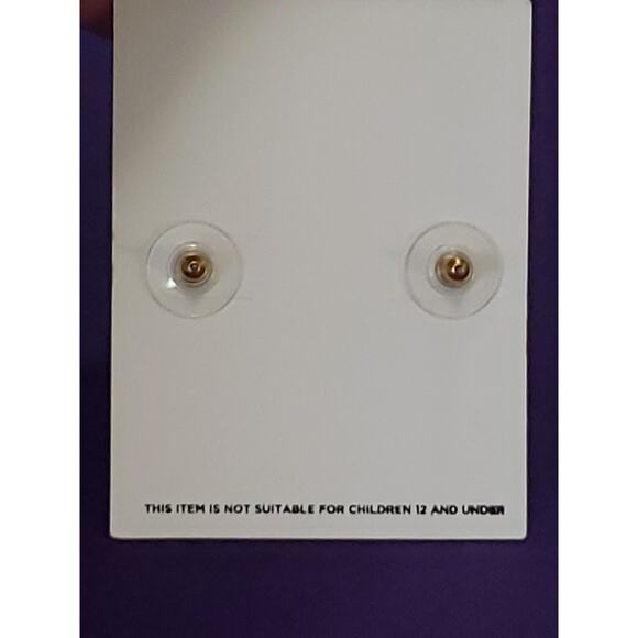 Shiny Yellow Gold Tone Straight Arrow Shaped Drop Earrings Pierced 1" NEW - Picture 6 of 7